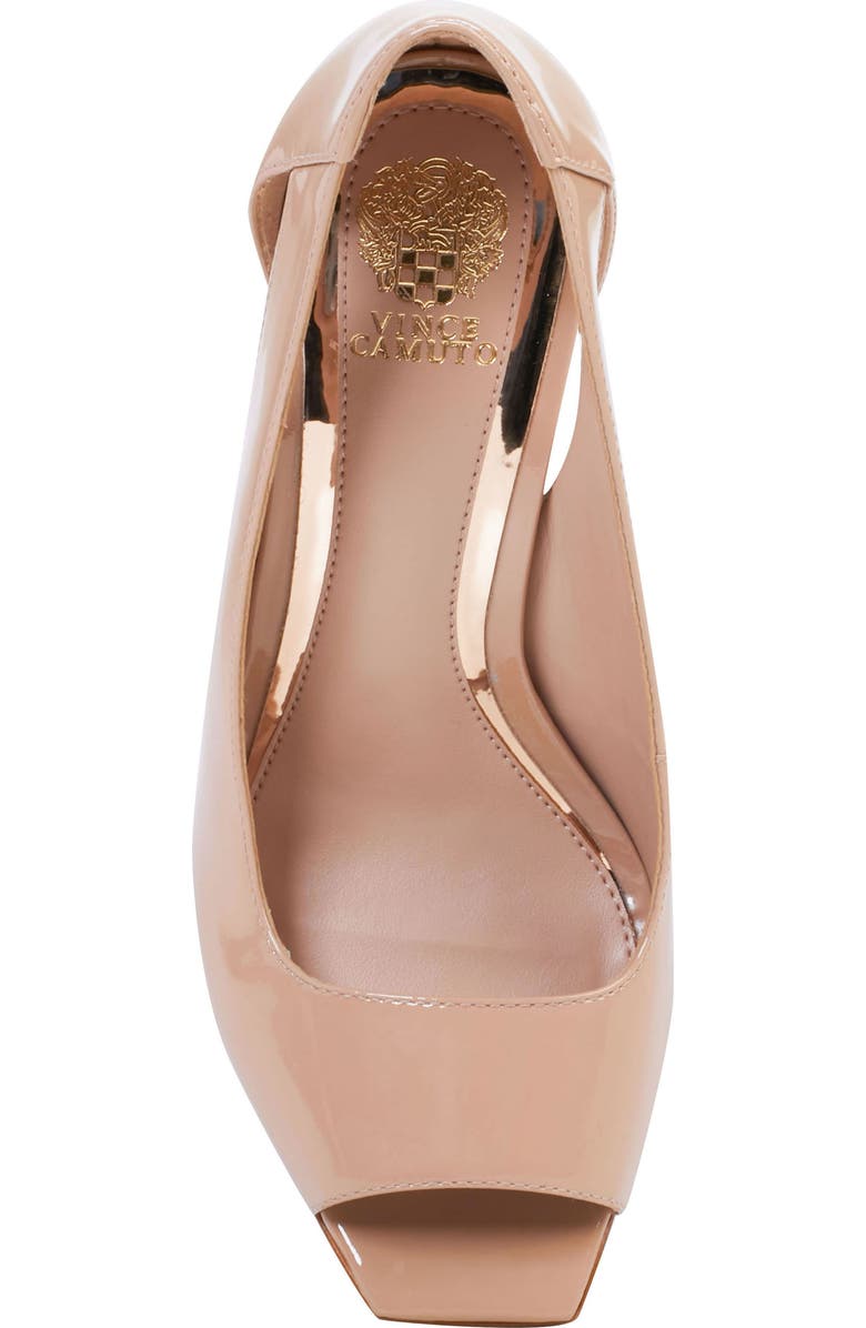 Vince Camuto Lizanie Open Toe Pump, Alternate, color, Dark Blush