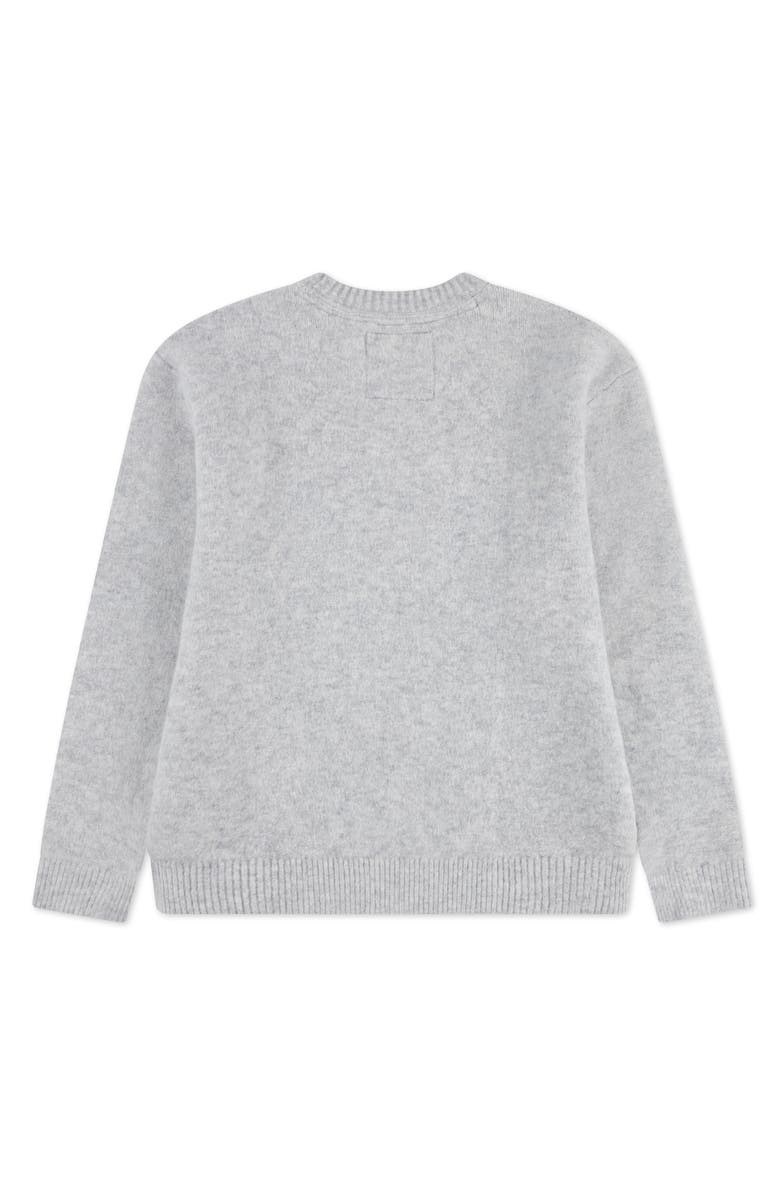 abercrombie kids Kids' Intarsia Sweater, Alternate, color, Anf Light Grey Heather