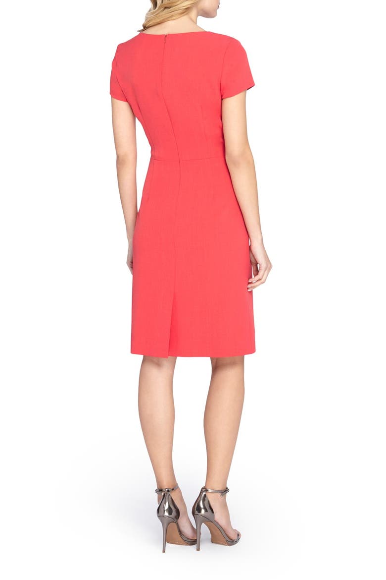 Crepe Sheath Dress, Alternate, color, MELON
