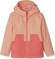Lands' End Kids Water Resistant Hooded Slicker Rain Jacket