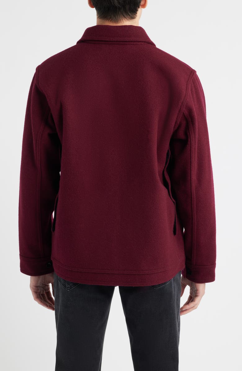 Filson 1940s Mackinaw Cruiser Wool Jacket, Alternate, color, Wine