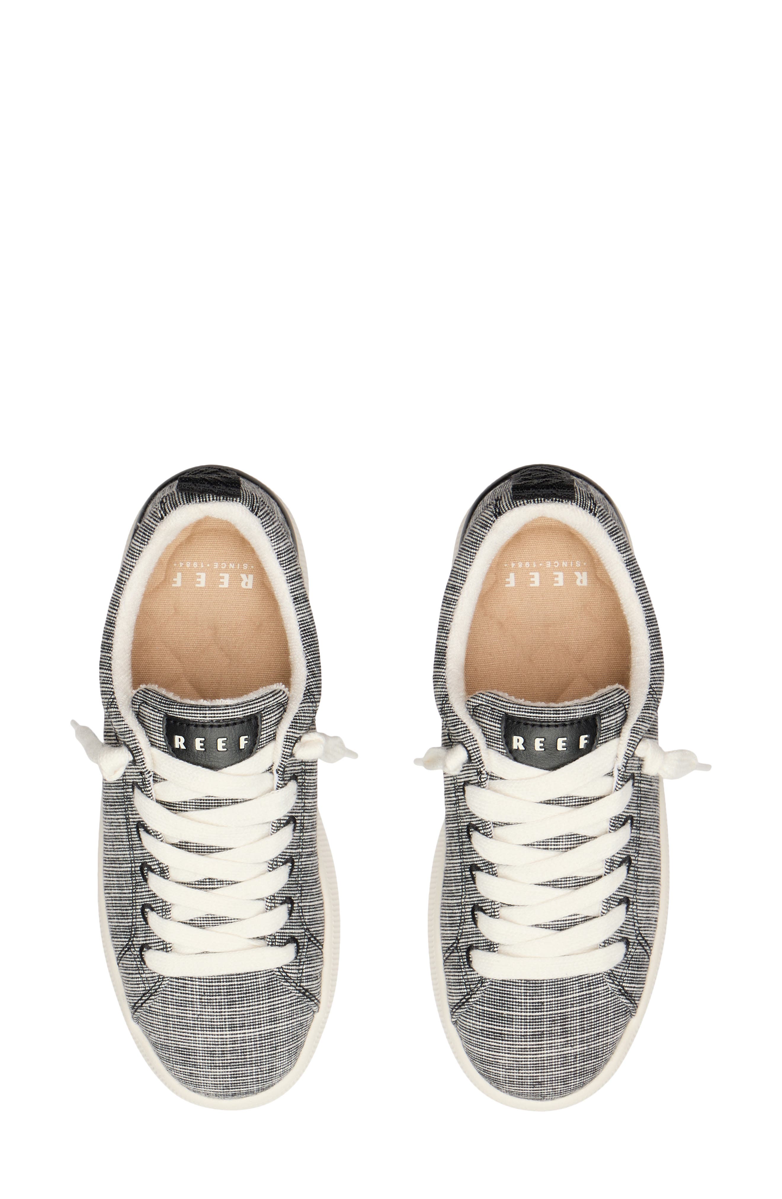 Reef Neptune Alana Sneaker, Alternate, color, Black Textile