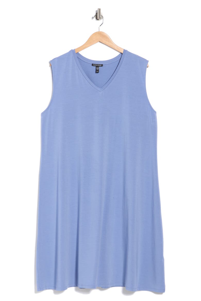 V-Neck Shift Dress, Alternate, color, MARINA
