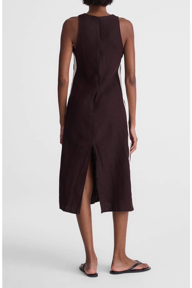 Sleeveless Linen Maxi Dress, Alternate, color, COCOA