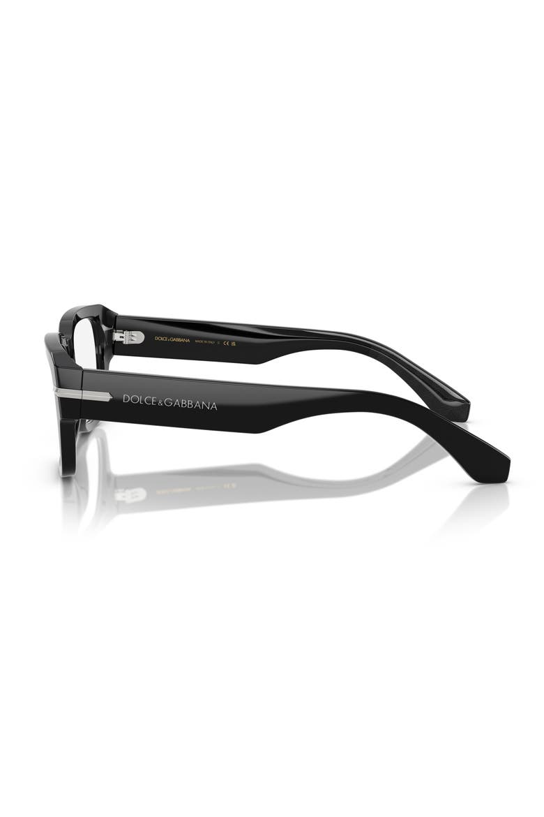 54mm Square Optical Glasses, Alternate, color, BLACK
