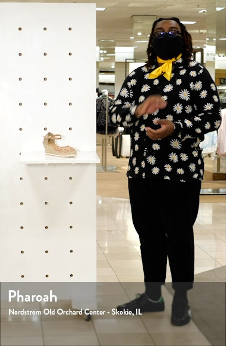 Corfu Ankle Strap Espadrille Wedge, sales video thumbnail