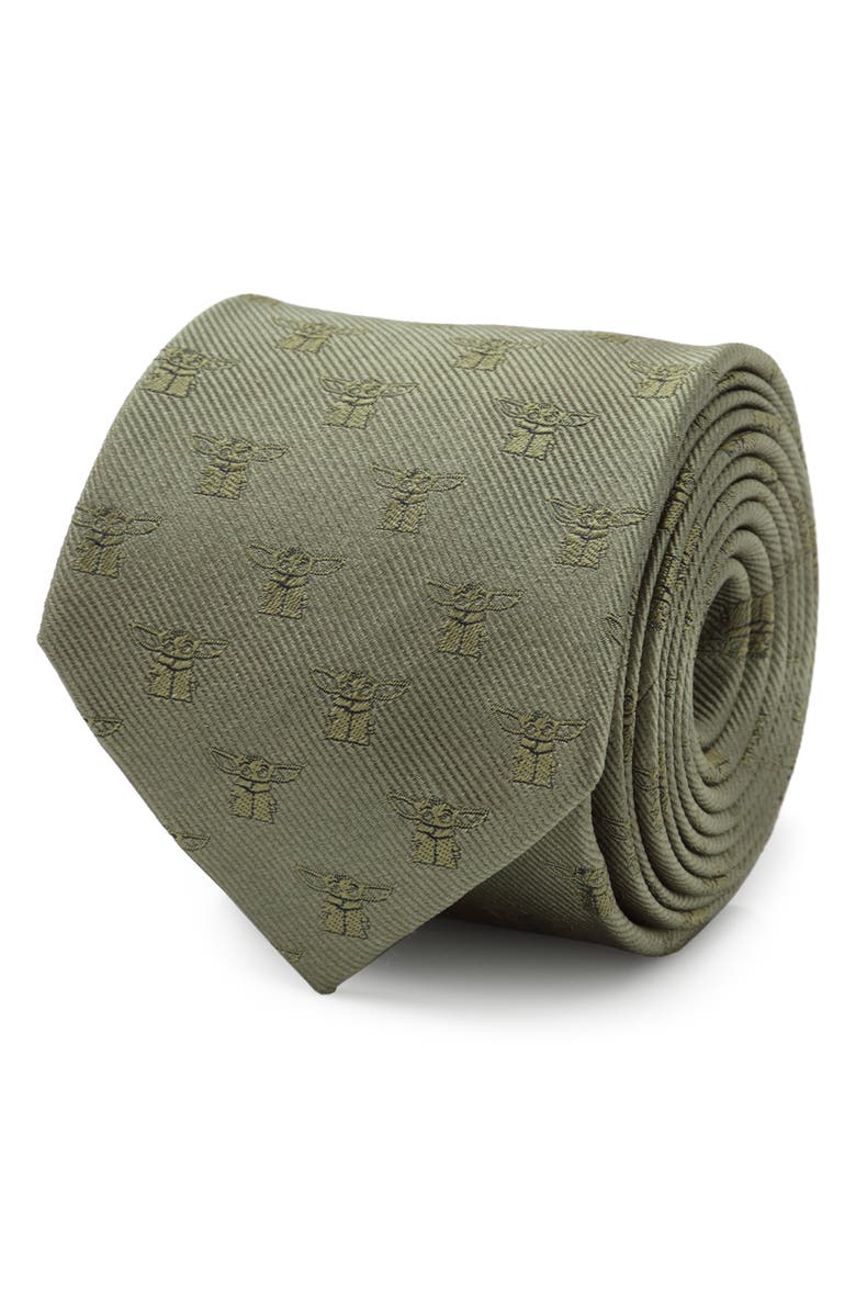 Cufflinks, Inc. Star Wars<sup>™</sup> - The Mandalorian The Child Silk Tie, Alternate, color, Green