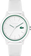 Lacoste 12.12 Silicone Strap Watch, 42mm