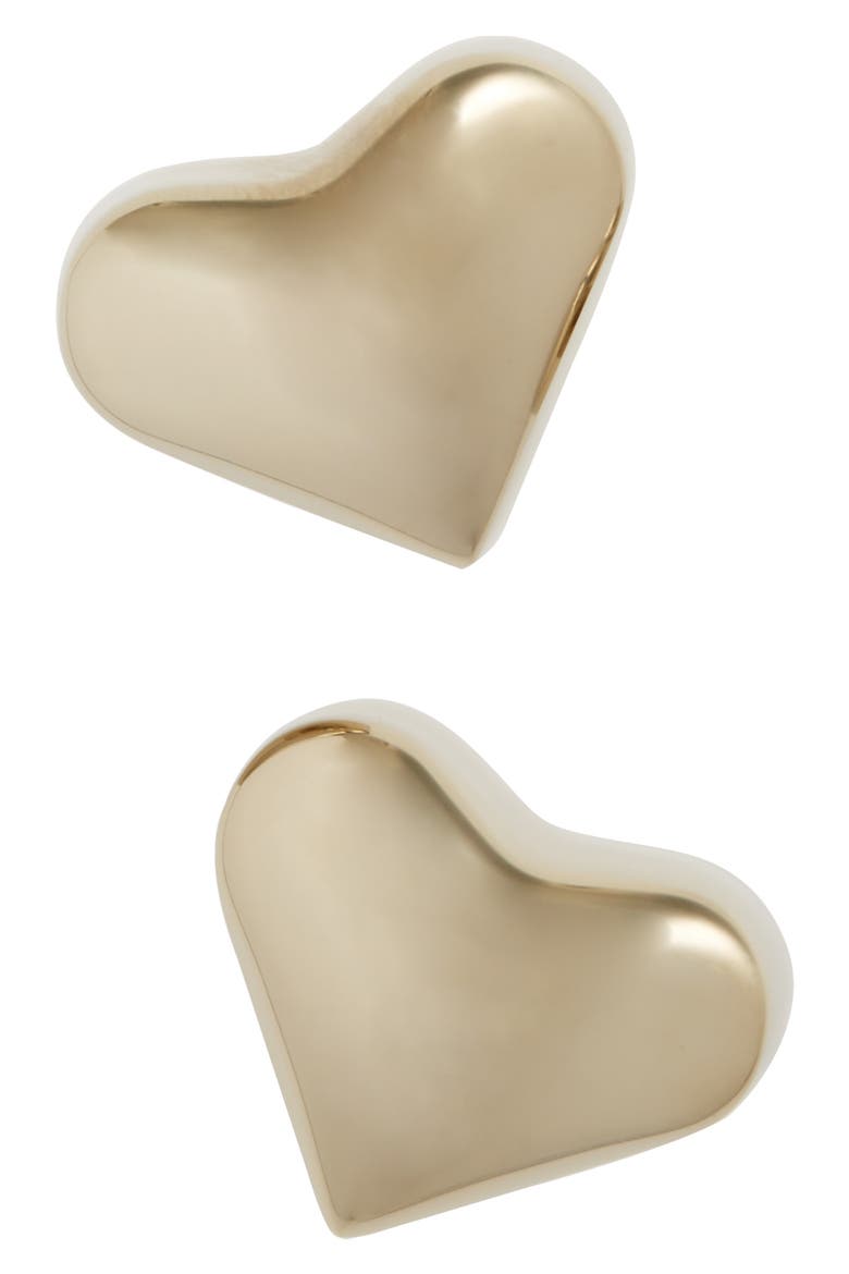 Heart Set of 2 Stainless Steel Whiskey Stones, Main, color, GOLD