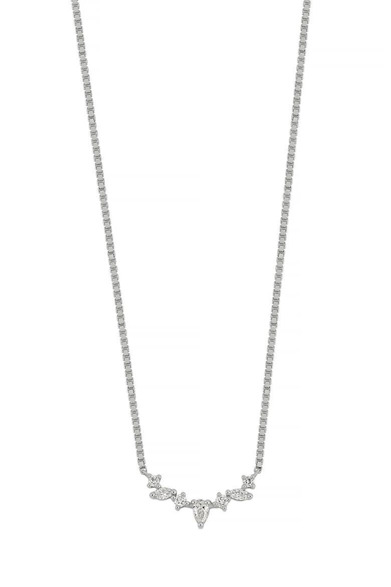 Getty Diamond Pendant Necklace (Nordstrom Exclusive), Main, color, 18KW