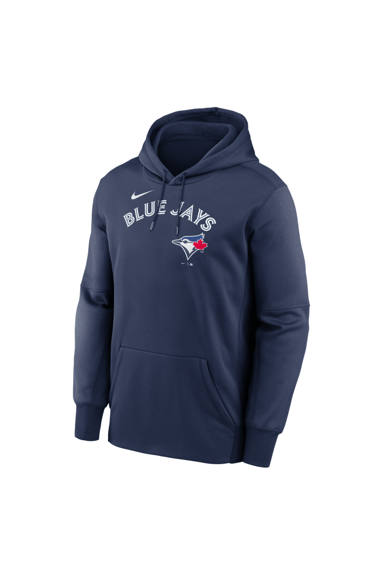 Men's Nike Navy Toronto Blue Jays Primary Wordmark Therma Hoodie, Alternate, color, Navy