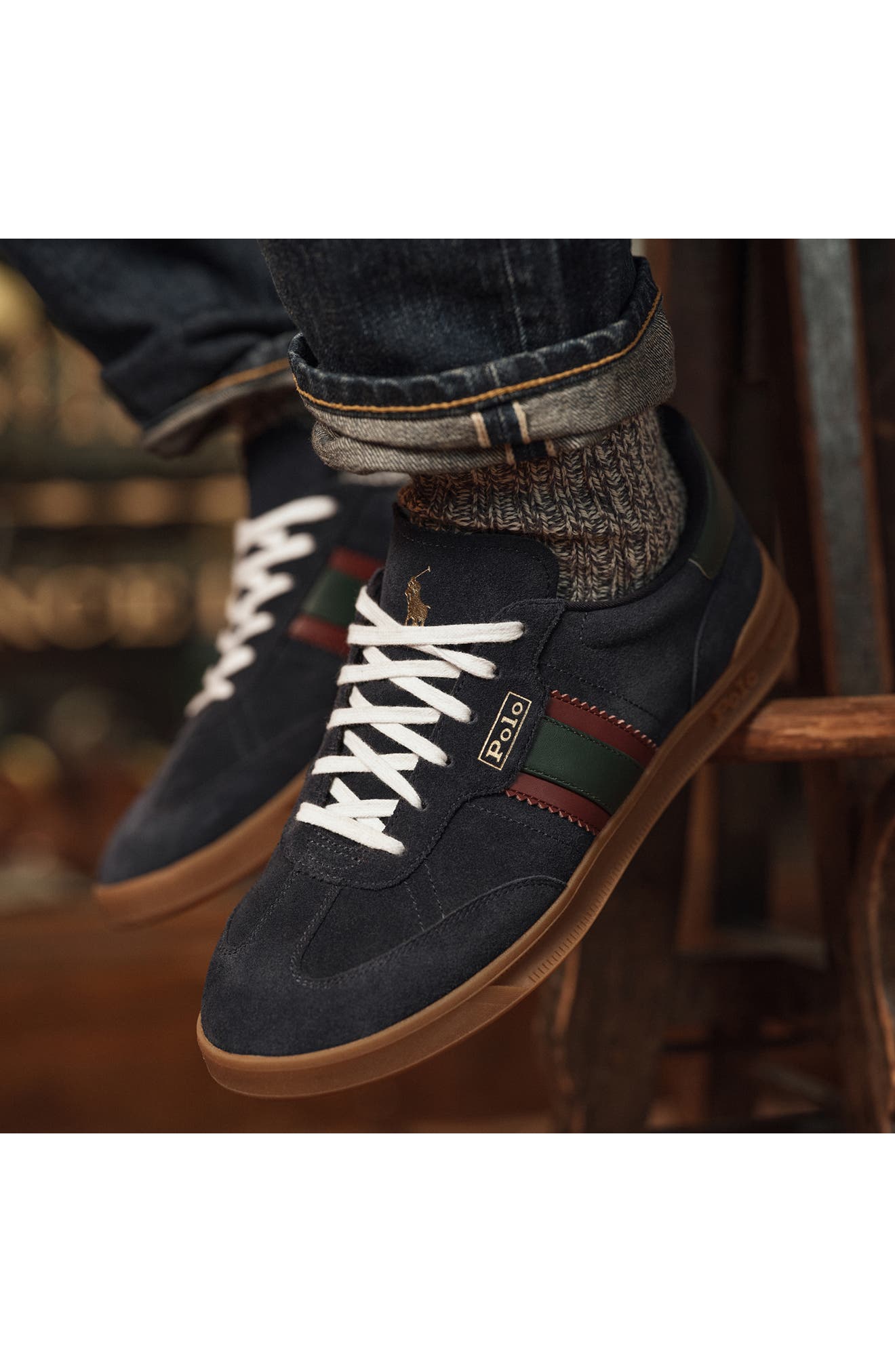 Polo Ralph Lauren Aera Sneaker, Alternate, color, 