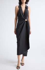 Cinq à Sept Bangle Enez Halter Midi Dress