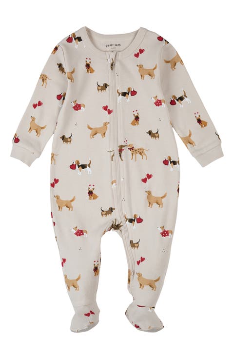 Organic Cotton Fitted Footie Pajamas (Baby)