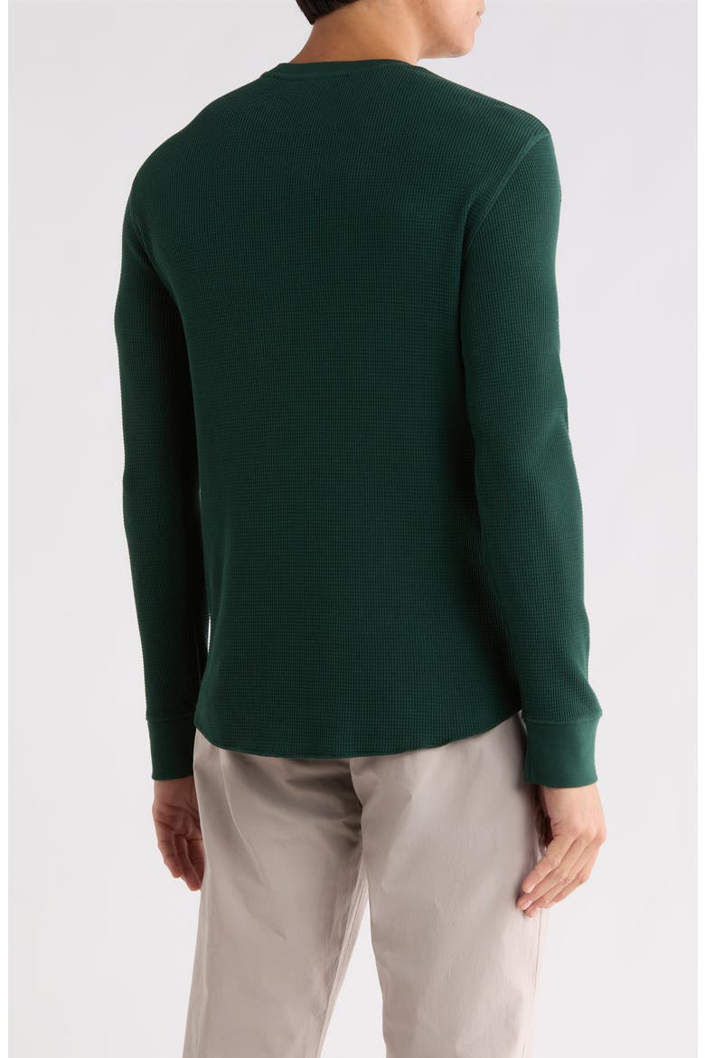 Crewneck Cotton Thermal Sweater, Alternate, color, CYPRESS