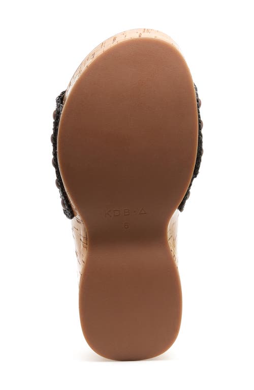 Kelsi Dagger Brooklyn Paulie Platform Slide Sandal In Black
