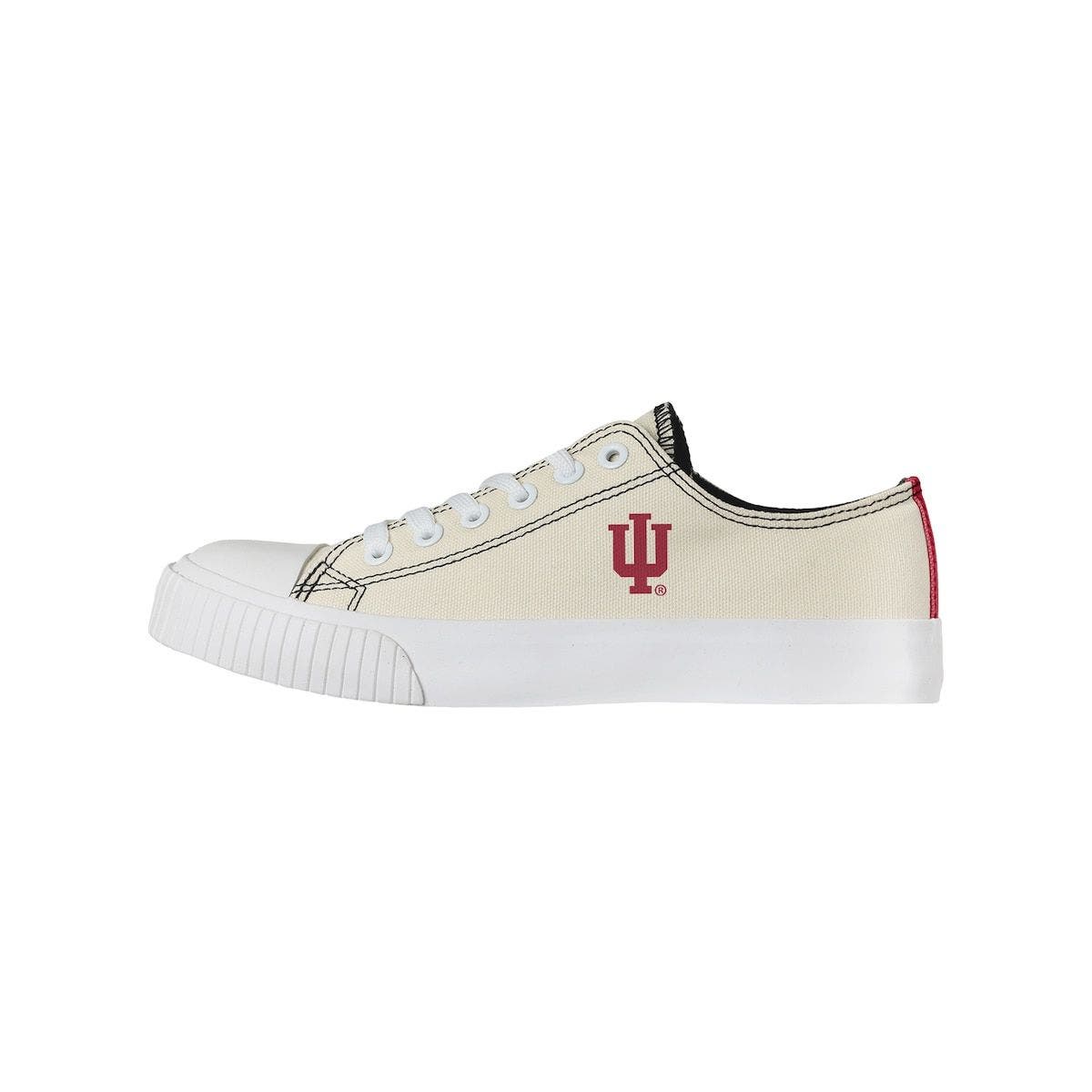 FOCO Women's FOCO Cream Indiana Hoosiers Low Top Canvas Shoes, Main, color, 