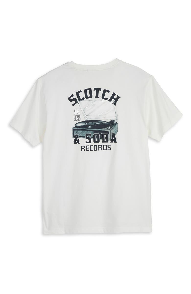 Scotch & Soda Logo Graphic T-Shirt, Alternate, color, Star White