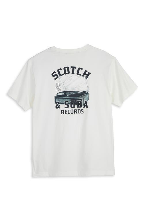 Scotch & Soda Logo Graphic T-shirt In White