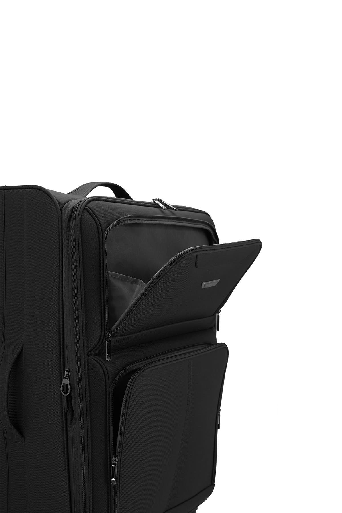 TRAVELERS CHOICE Cedar 3-Piece Expandable Softside Spinner Luggage Set, Alternate, color, 