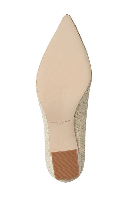 Marc Fisher Ltd Zala Block Heel Pump In Light Natural