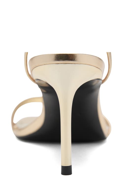 Mango Ankle Strap Sandal In Gold