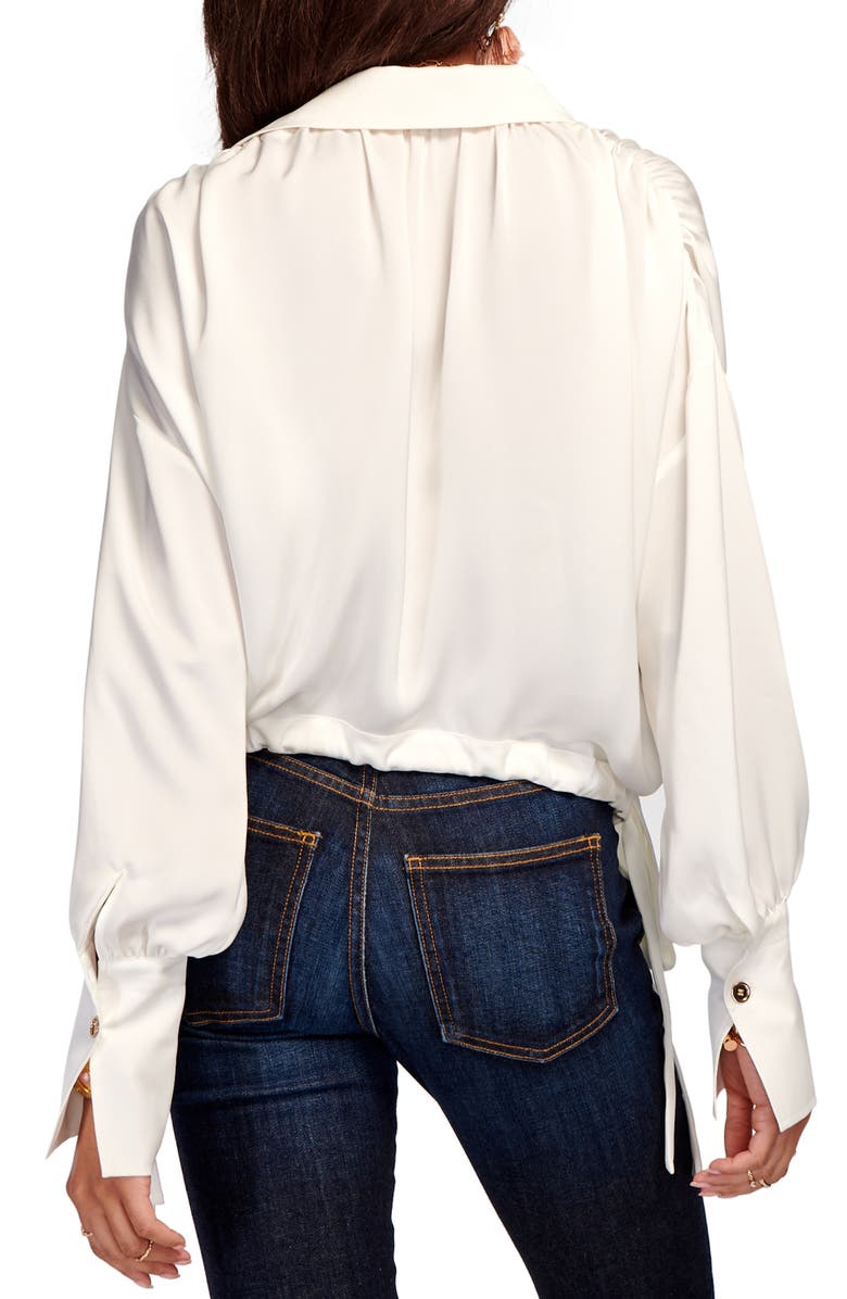 Ramy Brook Heidi Tie Waist Blouson Top, Alternate, color, 