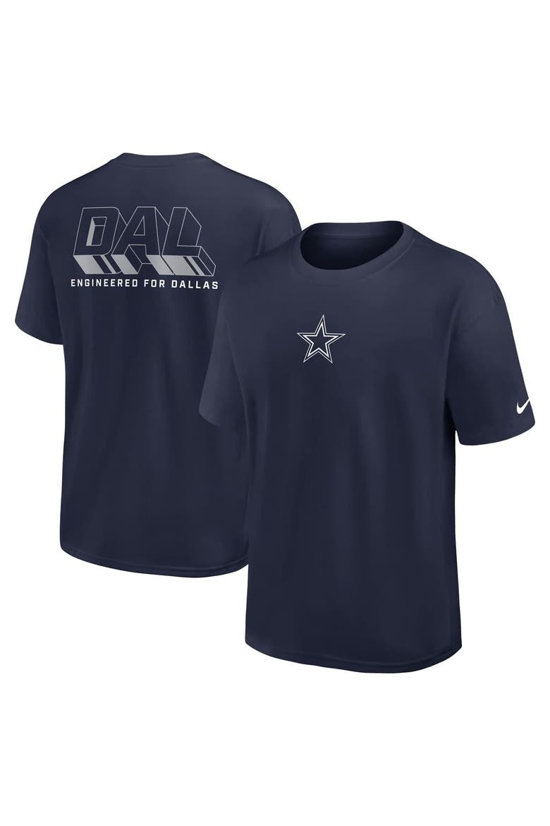 Men's Nike Navy Dallas Cowboys Dominate The Game Essential Max90 T-Shirt, Alternate, color, Navy