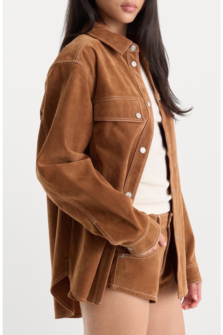 Better Than Suede Overshirt, Alternate, color, CAFE CLAY
