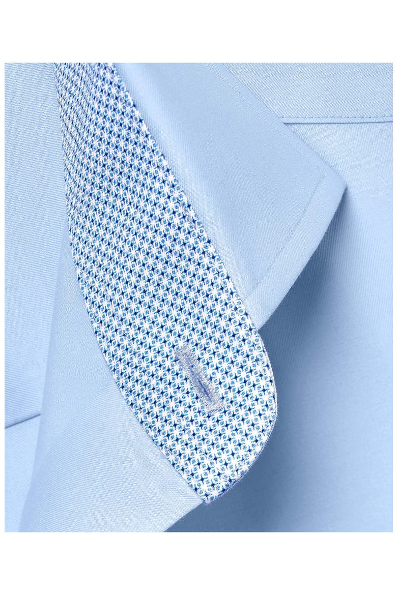Trim Fit Cotton Twill Dress Shirt, Alternate, color, SKY