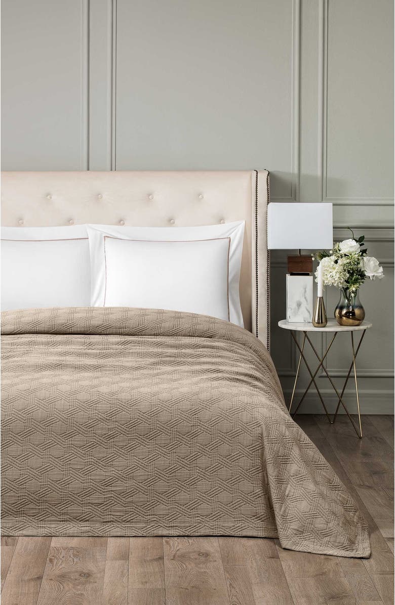 Togas Maisie Bedcover, Alternate, color, Brown