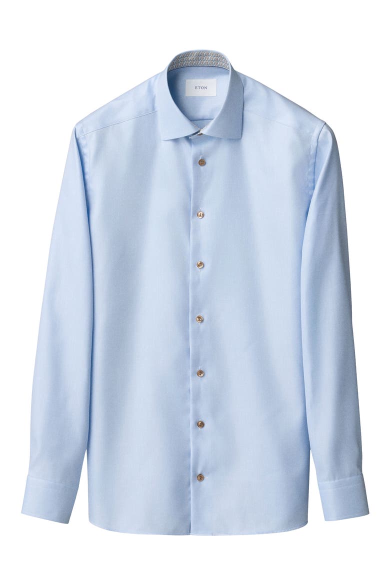Slim Fit Textured Dress Shirt, Alternate, color, LIGHT BLUE