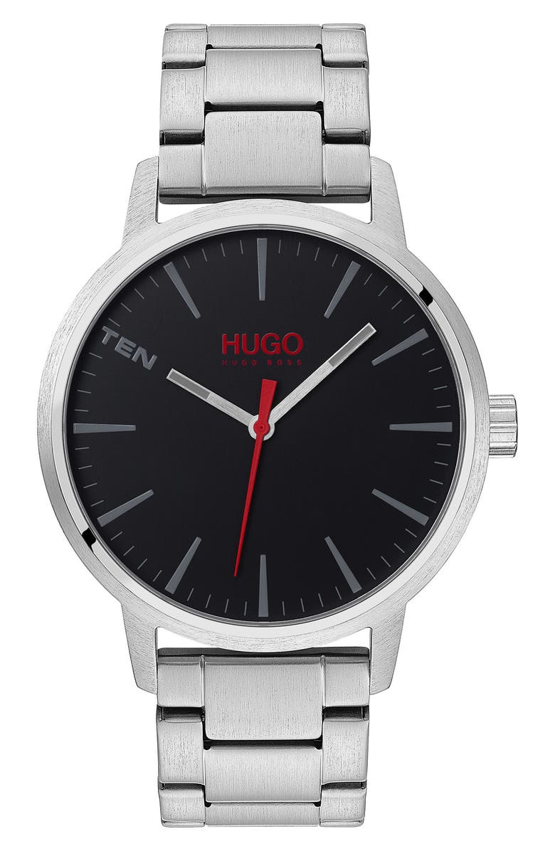 BOSS HUGO Stand Bracelet Watch, 42mm, Main, color,