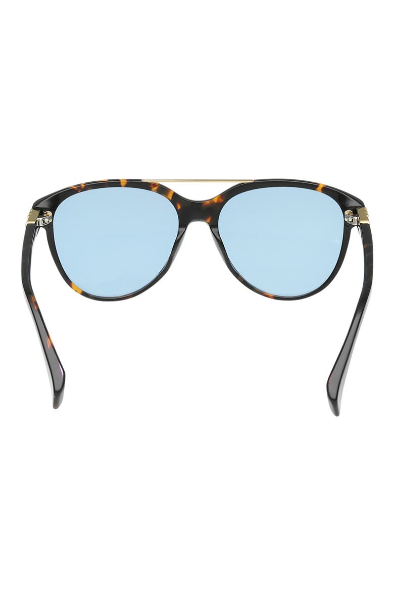 54mm Pilot Sunglasses, Alternate, color, MILKY CLASSIC TORT / BLUE