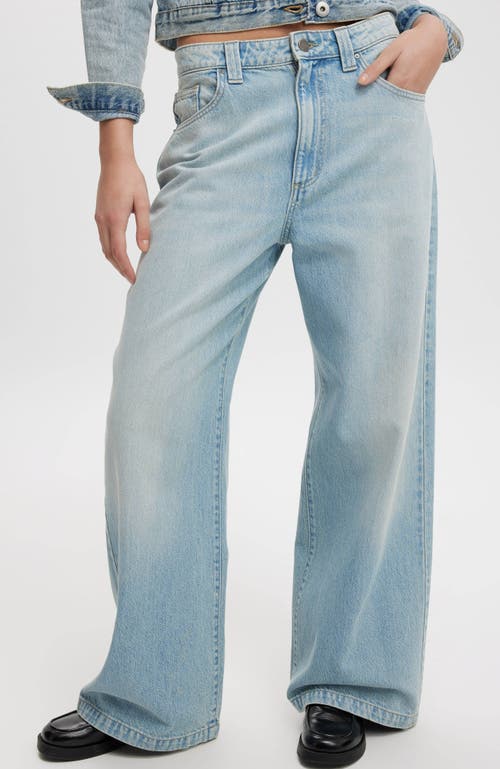 Cotton On Women's Super Baggy Jean In Sunfaded Blue