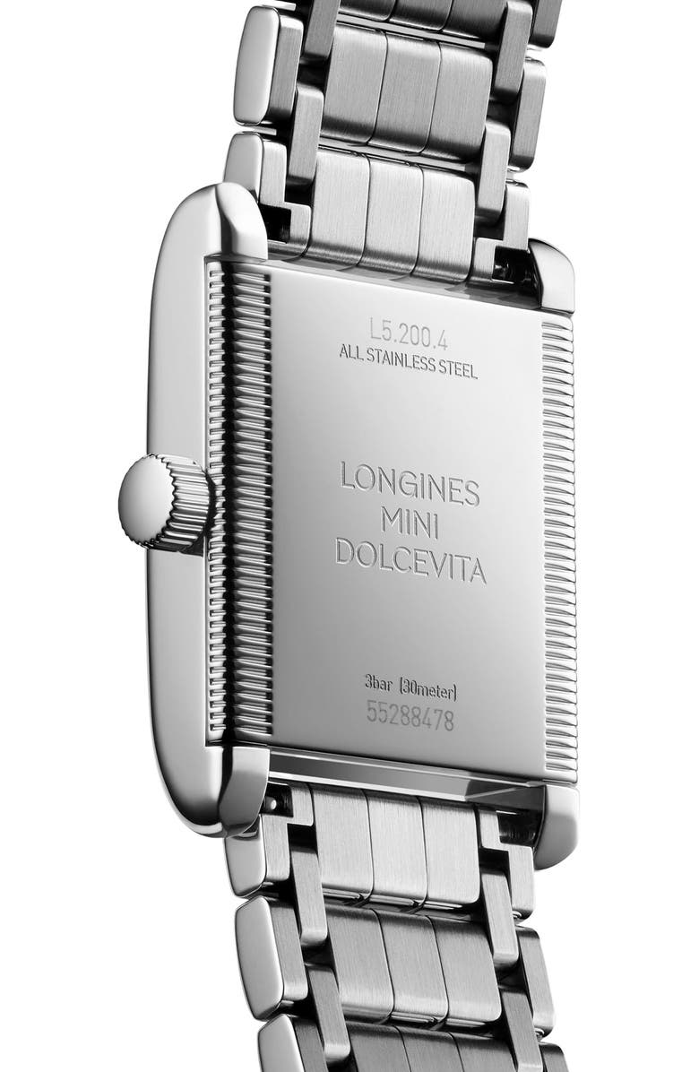 Longines Mini DolceVita Bracelet Watch, 29mm, Alternate, color, Silver