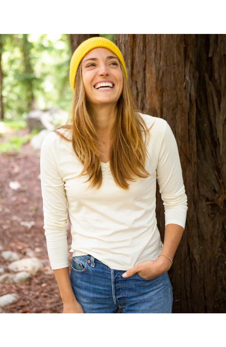 Toad & Co Rose Long Sleeve Tee, Alternate, color, Egret