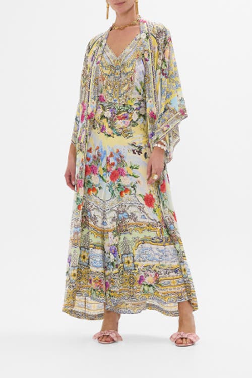 Camilla Kimono Layer With Collar Flor Fantastica In Flor Fantastica