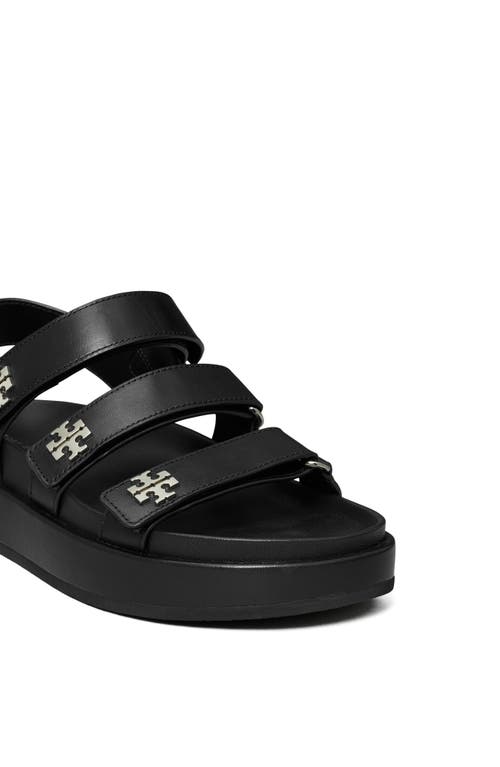 Tory Burch Kira Slingback Platform Sport Sandal In Black
