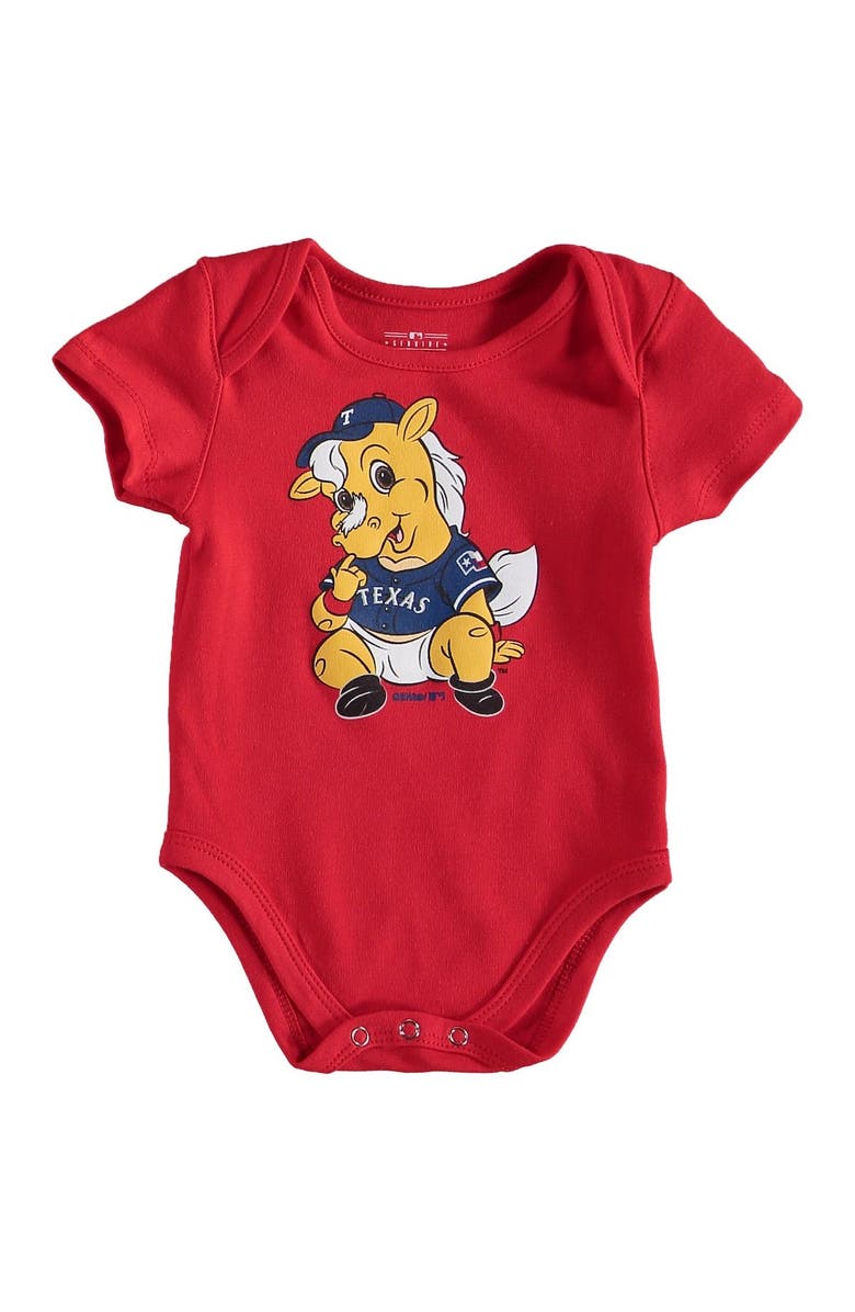 Outerstuff Infant Royal/Red/Gray Texas Rangers Born To Win 3-Pack Bodysuit Set, Alternate, color, 