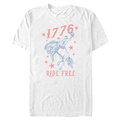 Men's Lost Gods 1776 Cowboy Ride Free  Graphic T-Shirt