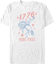 Lost Gods Men's Lost Gods 1776 Cowboy Ride Free Graphic T-Shirt