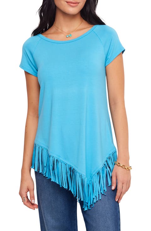 Angled Fringe Top