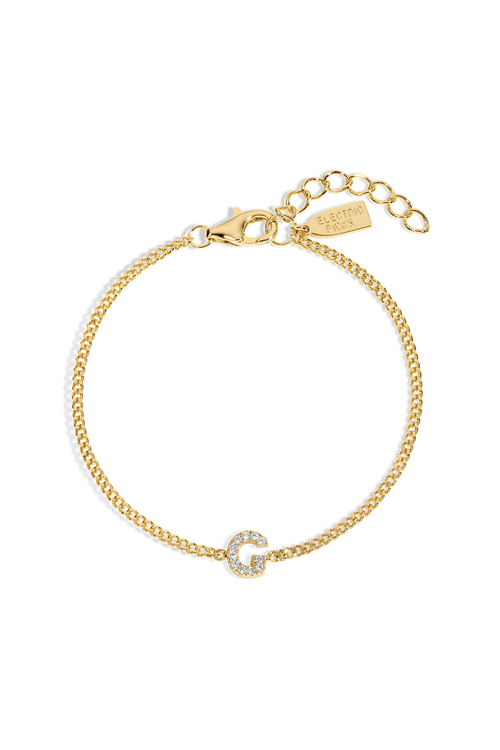 Electric Picks Initial Bracelet In Gold