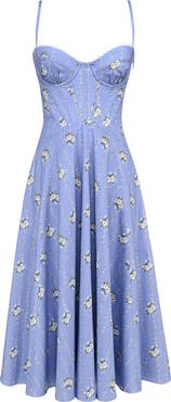 HOUSE OF CB Steffani Underwire Corset Midi Dress