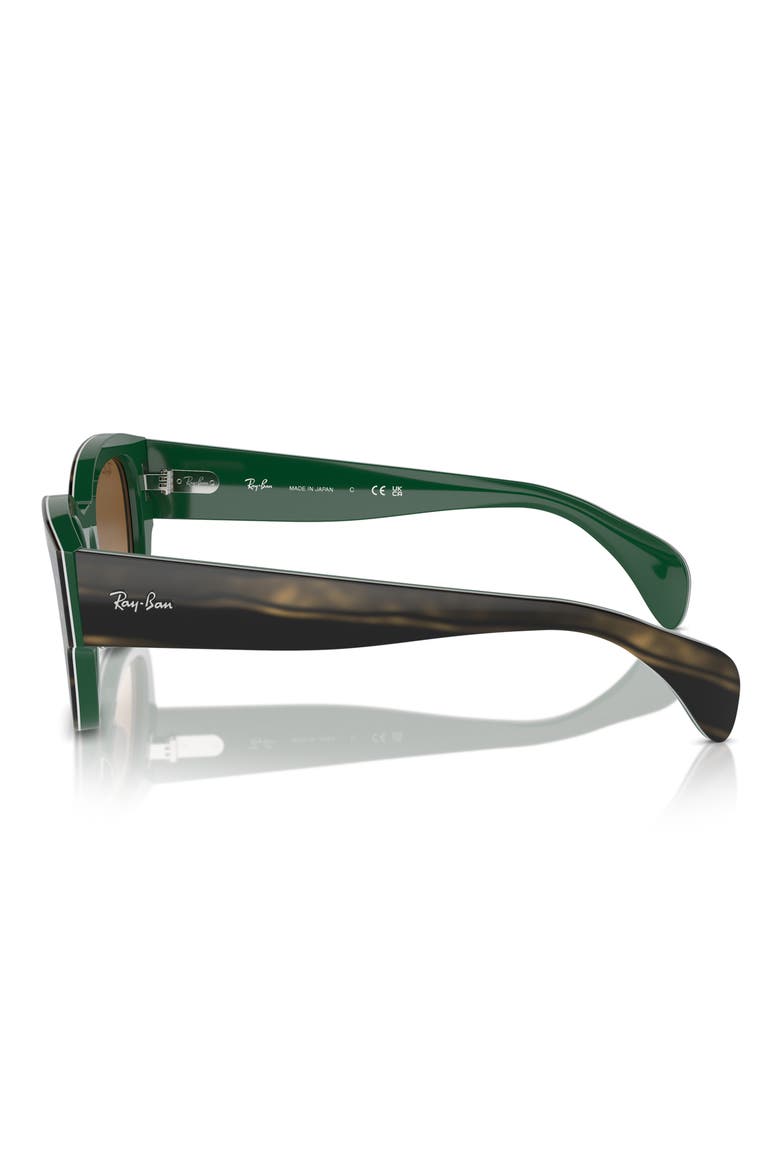Jorge 52mm Gradient Square Sunglasses, Alternate, color, BROWN/ GREEN