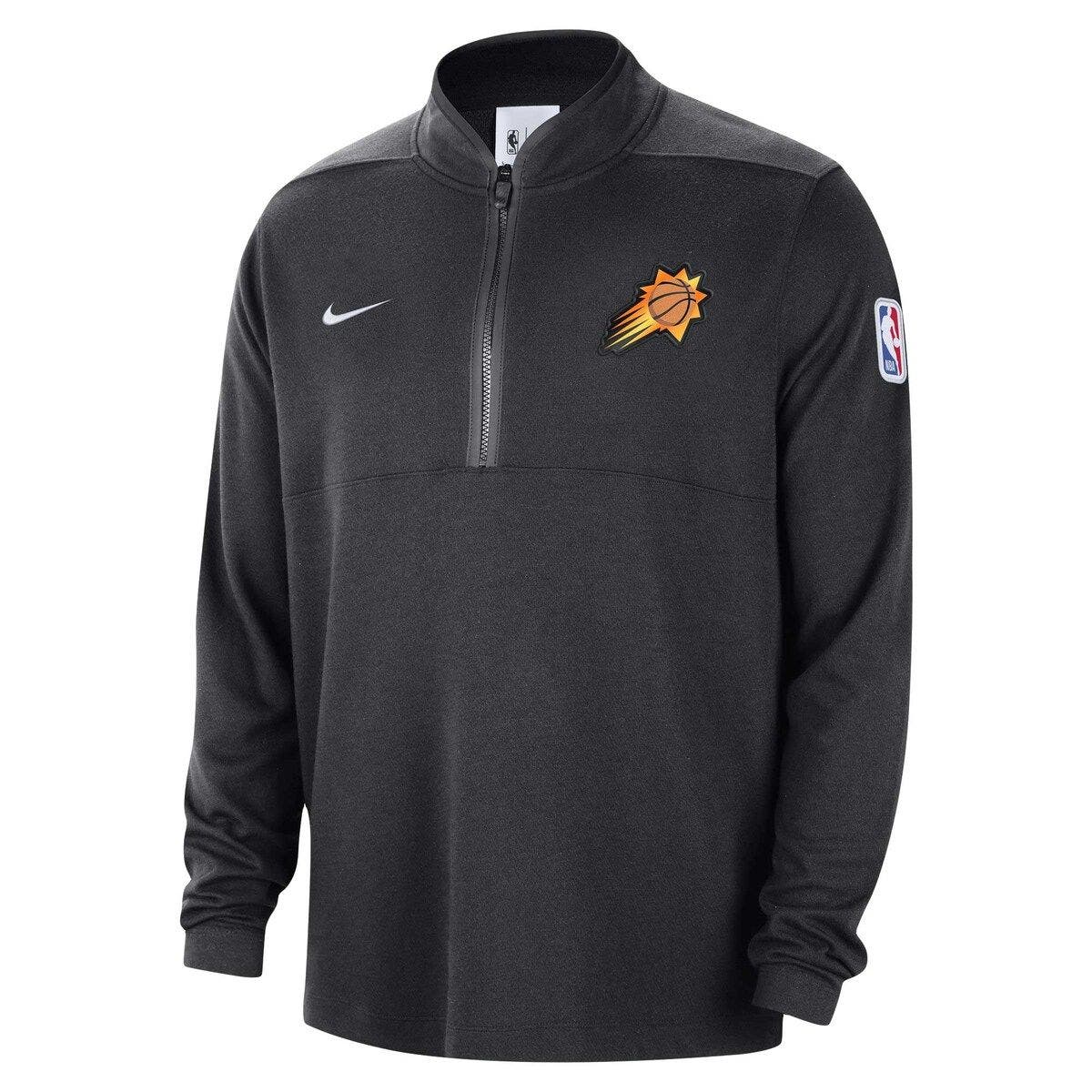Men's Nike Black Phoenix Suns Authentic Performance Half-Zip Jacket - image 2