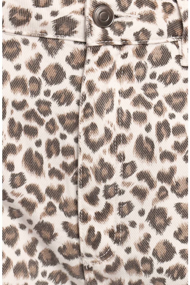 Leila Print Wide Leg Jeans, Alternate, color, LEOPARD