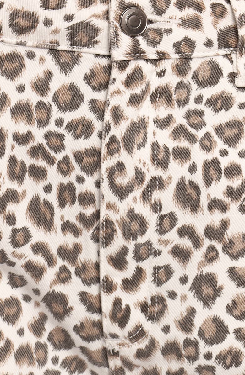 Petal & Pup Leila Print Wide Leg Jeans, Alternate, color, Leopard