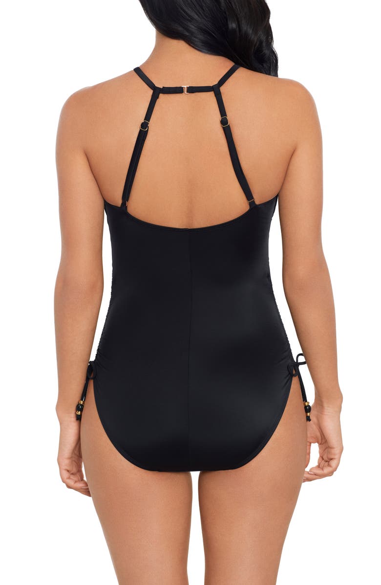 Magicsuit<sup>®</sup> Marley Sachi Ruched Strappy One-Piece Swimsuit, Alternate, color, Black
